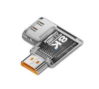 carotoe Adaptador de 90 grados 8K60Hz 4K120Hz Acoplador en ángulo recto para proyector de PC, carcasa ABS, 8 estilos HDTV hembra a macho