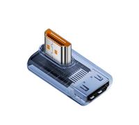 carotoe Adaptador de 90 grados 8K60Hz 4K120Hz Acoplador en ángulo recto para proyector de PC, carcasa ABS, 8 estilos HDTV hembra a macho