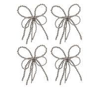 carotoe Adornos creativos con cuentas de lazo, accesorio de adorno con múltiples capas para diseñadores y manualidades