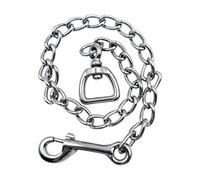 carotoe Cadena de correas de caballo equino con perno y pivotes, cadena de control de caballo para un control equino seguro y cómodo, pernos de metal