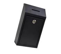carotoe Caja de donación de metal segura con caja de monedas donación buzón al aire libre sugerencia de reemplazo sugerencia al aire libre sugerencia