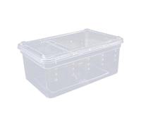 carotoe Caja de tanque para reptiles con ventana de observación para lagartos, caja grande para hábitat de lagartijas con cubierta ventilada