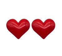 carotoe Clip de auriculares con forma de corazón en 3D de silicona suave, decoración para espectáculos en vivo, diadema de silicona