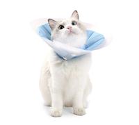 carotoe Collar de cono para perro para heridas, fácil de comer y beber, mordeduras y transpirable, cono suave para perros