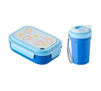 carotoe Contenedor de comida de múltiples secciones, apto para lavavajillas, caja Bentos para niños y adultos, apto para microondas, a prueba de fugas, recipiente para preparación de comidas