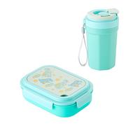 carotoe Contenedor de comida de múltiples secciones, apto para lavavajillas, caja Bentos para niños y adultos, uso en microondas, recipiente a prueba de fugas para preparaciones de comidas