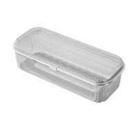carotoe Cubertería multiusos de acero inoxidable, cesta de limpieza para cucharas, palillos, almacenamiento de utensilios de cocina, organizador de secado de artículos pequeños