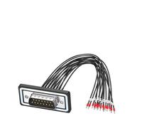 carotoe DB9p - Cable de cabeza única DB9pin/DB15P/DB25P, cable ignífugo resistente a altas temperaturas, cable ignífugo aislado PTFE