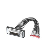 carotoe DB9p - Cable de cabeza única DB9pin/DB15P/DB25P, cable ignífugo resistente a altas temperaturas, cable ignífugo aislado PTFE