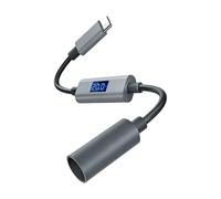 carotoe DC5521 - Cable de carga USB C para pantallas satelitales en miniatura, flujos de potencia en tiempo real e información de energía cable de pantalla digital
