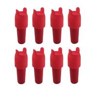 carotoe De 8 tapones de vino de silicona eficientes y fáciles de usar, cuentan con doble sellado y asa de tracción para protección de botellas, sello de botella de silicona