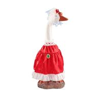 carotoe Decoración de gansos de Navidad de repuesto rápido, disfraz de mascota de poliéster de 23 pulgadas para celebraciones festivas durante todo el año, traje de mascota de Navidad