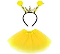 carotoe Diademas de ensueño Tutús alas de hadas fiesta de cumpleaños Halloween princesas cosplay suministros abejas disfraz mariquitas