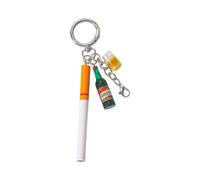 carotoe Elegante portavasos para llaves o bolso, regalo divertido de moda, mochila, colgante, decoración, creativo, realista, llavero, a01