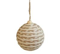 carotoe Esferas de Navidad con cuerda de cordel, bola de espuma inastillable, decoración de árbol de Navidad, para repisas, decoración de vacaciones, para colgar en la esfera
