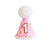 carotoe Gorro de primer cumpleaños para bebés, niñas y niños, cómodo sombrero de fiesta de ducha, gran accesorio para fotos para un día especial