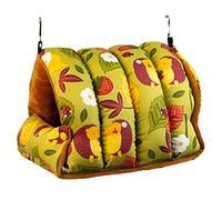 carotoe Hamaca colgante de terciopelo para pájaros, jaula para pájaros, cama escondida, columpio cálido, jaula pequeña para mascotas, juego de hamaca para animales