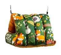 carotoe Hamaca colgante de terciopelo para pájaros, jaula para pájaros, cama escondida, columpio cálido, jaula pequeña para mascotas, juego de hamaca para animales