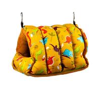 carotoe Hamaca colgante de terciopelo para pájaros, jaula para pájaros, cama escondida, columpio cálido, jaula pequeña para mascotas, juego de hamaca para animales