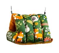 carotoe Hamaca colgante de terciopelo para pájaros, jaula para pájaros, cama escondida, columpio cálido, jaula pequeña para mascotas, juego de hamaca para animales