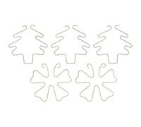 carotoe Juego de 5 estacas decorativas de metal para árbol de Navidad para apoyar plantas de interior grandes