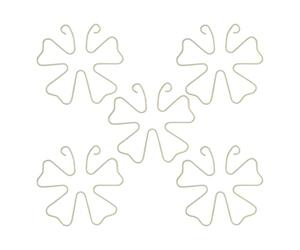 carotoe Juego de 5 estacas decorativas de metal para árbol de Navidad para apoyar plantas de interior grandes