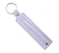 carotoe Llavero redondo de piel sintética brillante y colorido llavero de piel sintética para la cintura, llavero de metal único, 14 colores