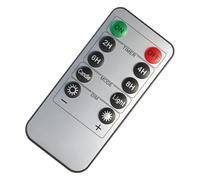 carotoe Mando a distancia LED con botones de temporizador y modos de luz, teclas de atenuación y atenuación, controlador de mano ABS de 10 teclas para iluminación de decoración de fiestas