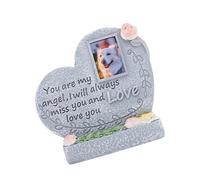 carotoe Marcador conmemorativo de resina para tumba de mascotas, resistente a la intemperie, para gatos, lápidas para pérdida de mascotas, marcador de homenaje de jardín