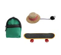 carotoe Mochila escolar ajustable para mascotas en miniatura para lagartos marionetas, accesorios de manualidades, sombrero de paja para mascotas, equipo de animales pequeños, accesorios de disfraz