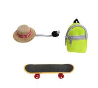 carotoe Mochila escolar ajustable para mascotas en miniatura para lagartos marionetas, accesorios de manualidades, sombrero de paja para mascotas, equipo de animales pequeños, accesorios de disfraz