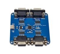 carotoe Módulo adaptador USB a 4 puertos RS232 tipo C, placa de comunicación para depuración de control industrial, recopilación de datos, desarrollo integrado, controlador de automatización, probador
