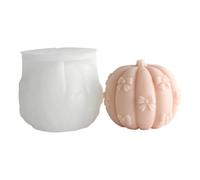 carotoe Molde de cera de silicona con forma de calabaza, para decoración, proyecto de exhibición de otoño, molde de cera de calabaza de una sola unidad, forma de temporada, proyecto de centro de mesa