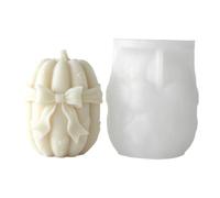 carotoe Molde de cera de silicona con forma de calabaza, para decoración, proyecto de exhibición de otoño, molde de cera de calabaza de una sola unidad, forma de temporada, proyecto de centro de mesa