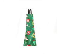 carotoe Pañal ajustable para mascotas, ropa de aves de corral, pañales lavables con estampado navideño para pollo, color rojo y verde