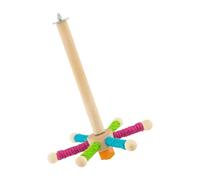 carotoe Percas de madera natural para pájaros pequeños con 6 perchas giratorias y cuerda de sisal masticable, soporte de juego para pájaros multimedia