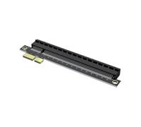 carotoe Placa adaptadora PCIe 1X a 16X con conector de un solo carril, formato físico de 16 ranuras, estructura rígida, puntos de soporte, planificación de actualización de la placa base