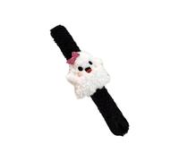 carotoe Pulsera de fiesta de Halloween, bonita pulsera de forro polar, manifestación, calabaza, bruja, diseños para mujeres y niños, accesorios de disfraz de forro polar para fiestas, One Size, como