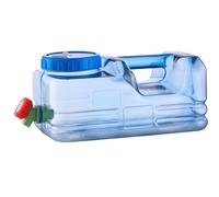 carotoe Recipiente de agua de viaje por carretera, dispensador de camping de perfil bajo, grifo fácil de verter, boca fácil de rellenar, diseño de agarre portátil, contenedor de utilidad para lavado