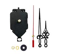 carotoe Reloj de pared de cuarzo, hora y minuto, segundo, kit de aguja, movimiento con pilas, para reparación, movimiento de cuarzo de repuesto, con péndulo y péndulo