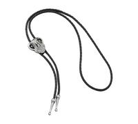 carotoe Retro Styles - Collar con dije de cabeza de cabra, longitud ajustable, cordón de poliuretano, cadena de clavícula, unisex, joyería de moda, cadena de cordón de poliuretano ajustable, One Size