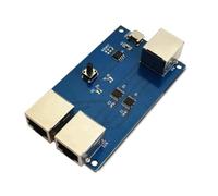 carotoe Selector de línea compartida RJ45, botón manual, cambiador de canal Gigabit Ethernet para dos rutas de banda ancha, placa de triple puerto, diseño alimentado por USB, pedido de cables de