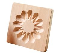 carotoe Sellos multiusos para galletas de haya con bordes lisos y diseño portátil, excelentes para uso diario y eventos especiales. Moldes de madera de haya para hornear