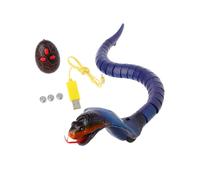 carotoe Serpiente controlada dinámica con lengua retráctil y cola que se mueve para incidentes de Halloween, fiesta, truco de serpiente