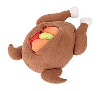 carotoe Snuffle - Juguetes para perros de peluche realista de pollo a la parrilla, juguete suave para masticar para perros, escondite y busca para jugar, fomentando las habilidades de búsqueda de