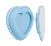 carotoe Soporte adhesivo para control remoto para pared, soporte en forma de corazón ABS para el hogar, estudio, almacenamiento de mesita de noche y áreas de escritorio, montaje remoto en pared