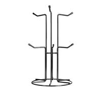 carotoe Soporte para tazas de acero al carbono con 6 ganchos para cocina organizada, ahorro de espacio, solución de almacenamiento, exhibición de tazas para el hogar y el club