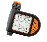 carotoe Temporizador de riego programable para uso en exteriores con detección de lluvia y pantalla grande, ideal para flores y arbustos, temporizador de riego por goteo