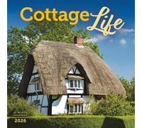 Carousel Calendars, Cottage Life - Calendario de pared 2026, 12 x 12 pulgadas, calendario de 16 meses con encuadernación grapada