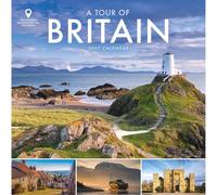Carousel Worldwide A Tour of Britain - Calendario de pared 2027, calendario de 12 meses, paisajes británicos icónicos
